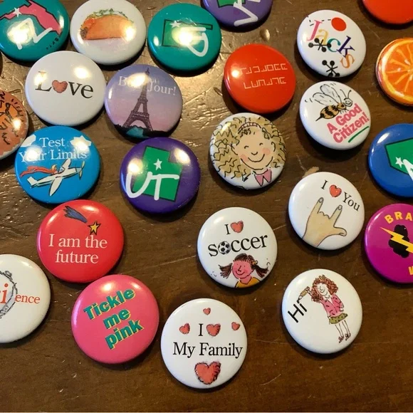 Colorful Pinback Button Set - Picture 5 of 9